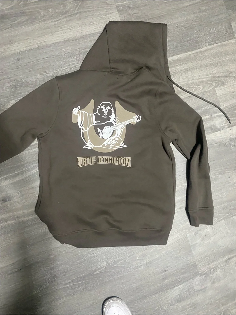 True Religion Olive Zip-Up Hoodie